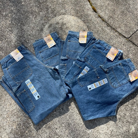 Six Carhartt Jeans Lot Size 38 - Picture 2 of 4